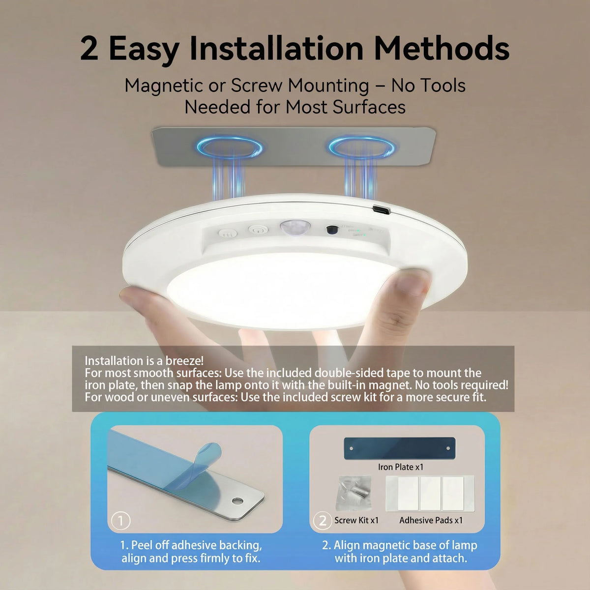 Plafonnier LED sans fil LUOR