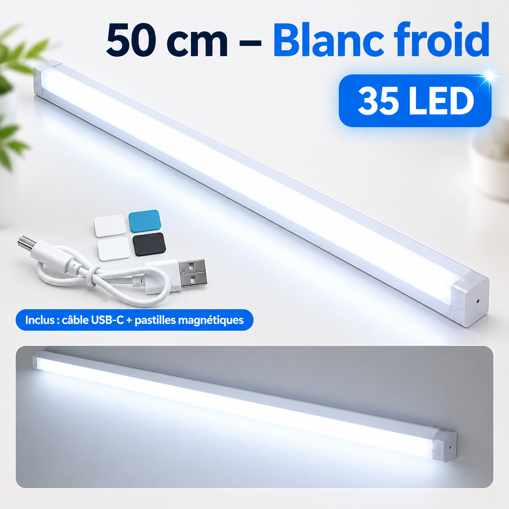 50 cm – Blanc froid