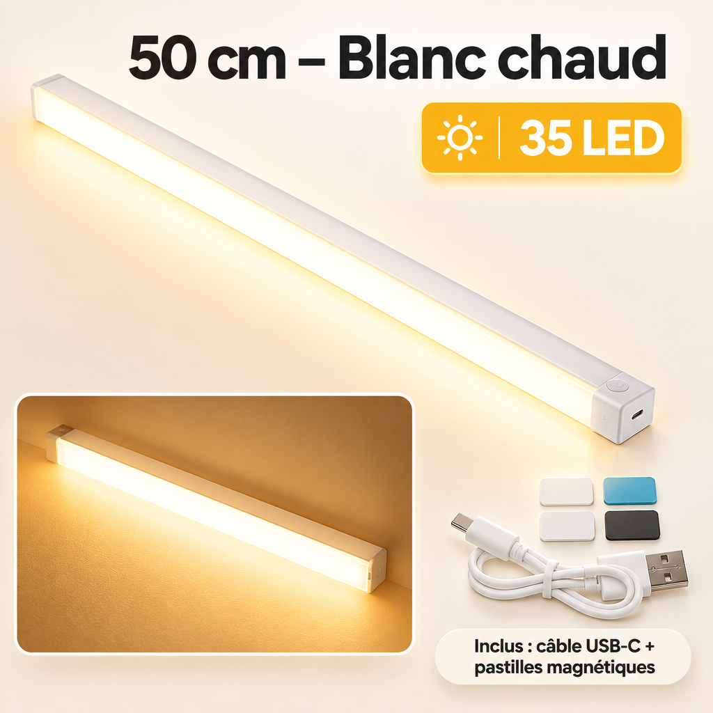 50 cm – Blanc chaud